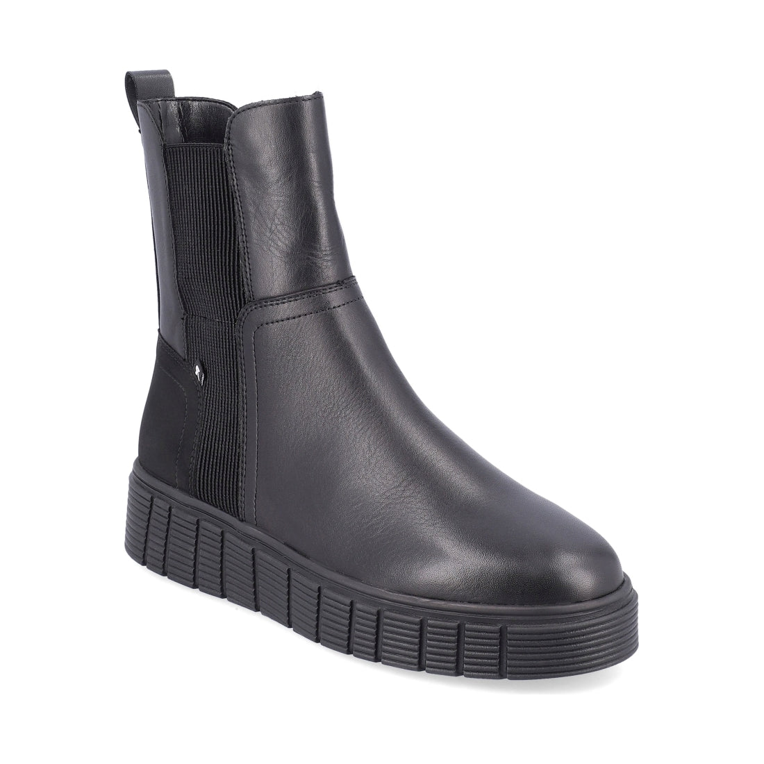 Rieker womens black casual closed booties | Vilbury London