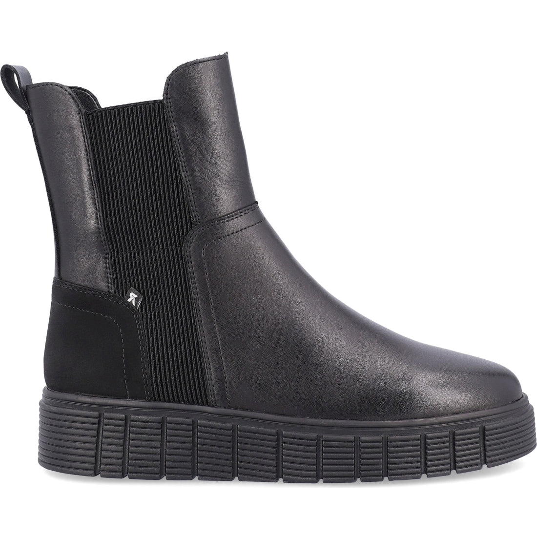 Rieker womens black casual closed booties | Vilbury London