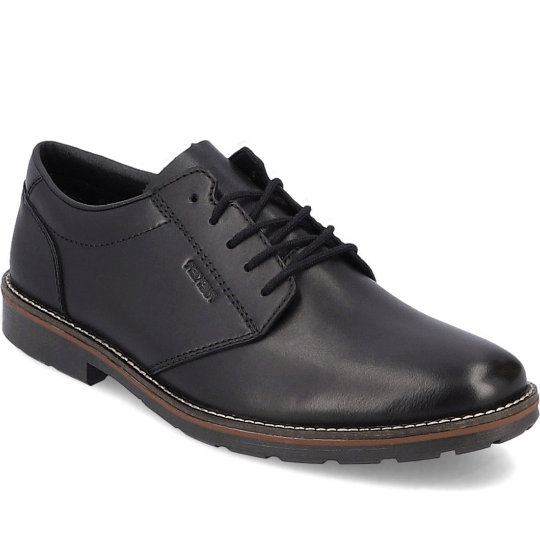 Rieker mens black casual closed formal | Vilbury London