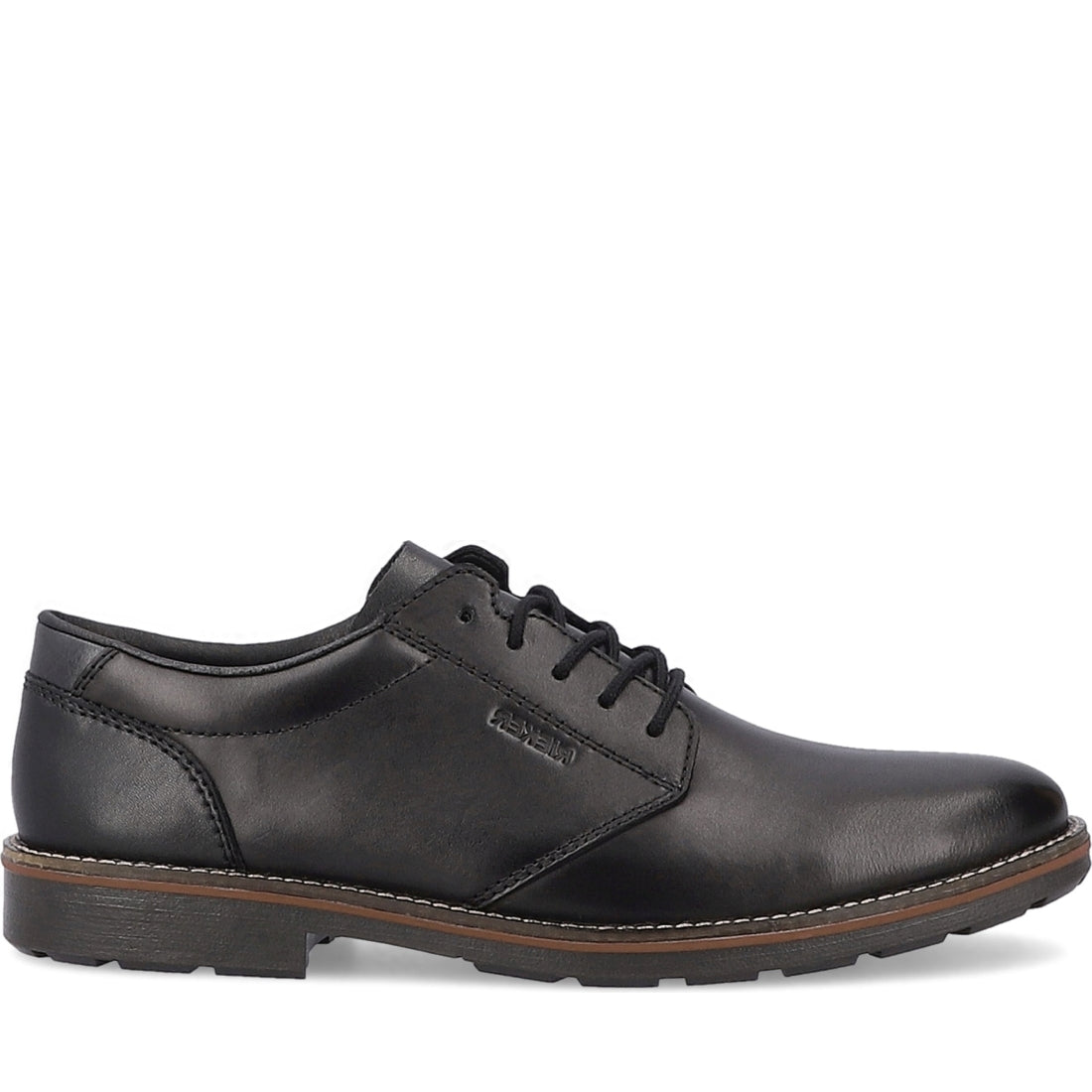 Rieker mens black casual closed formal | Vilbury London