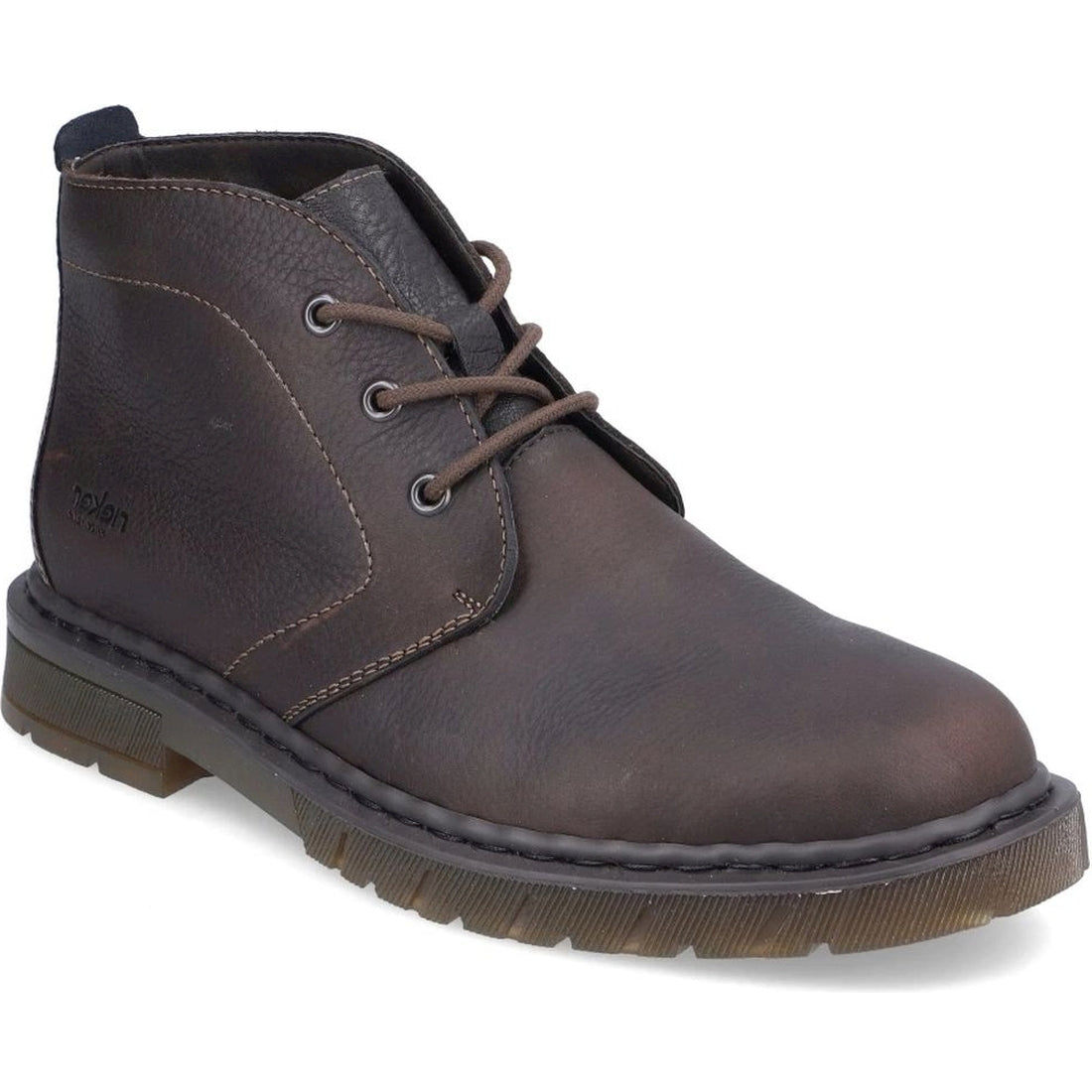 Rieker mens brown casual closed booties | Vilbury London