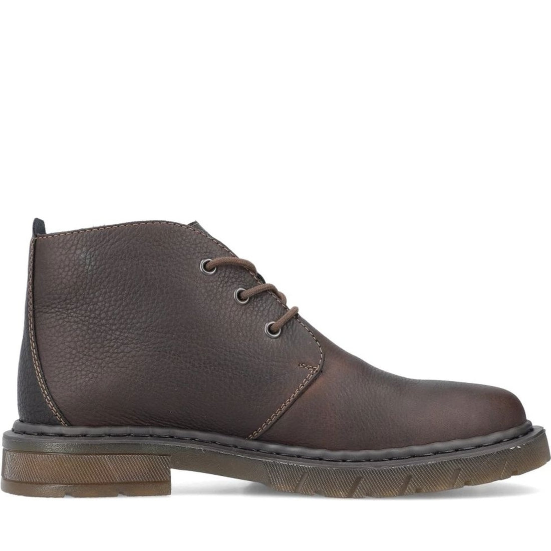 Rieker mens brown casual closed booties | Vilbury London