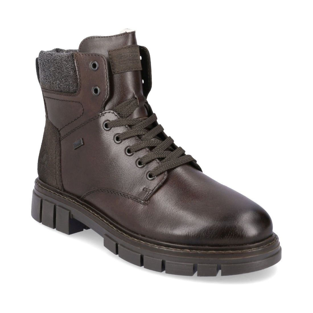 Rieker mens brown casual closed booties | Vilbury London