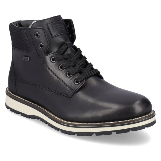 Rieker mens black casual closed booties | Vilbury London