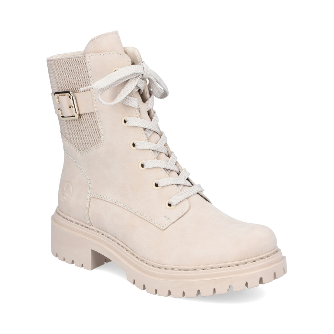 Rieker womens beige casual closed booties | Vilbury London