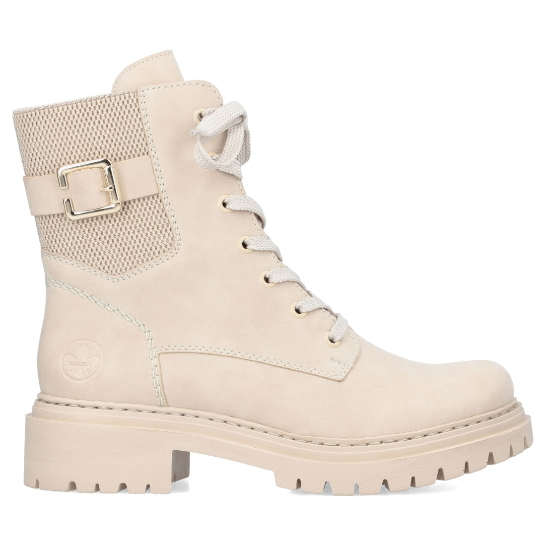 Rieker womens beige casual closed booties | Vilbury London