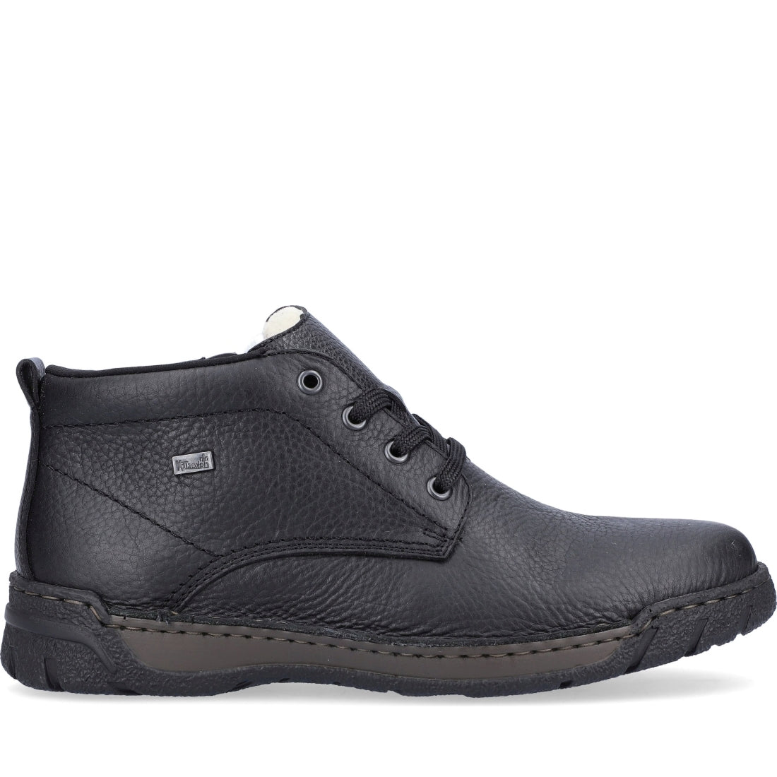 Rieker mens black casual closed booties | Vilbury London