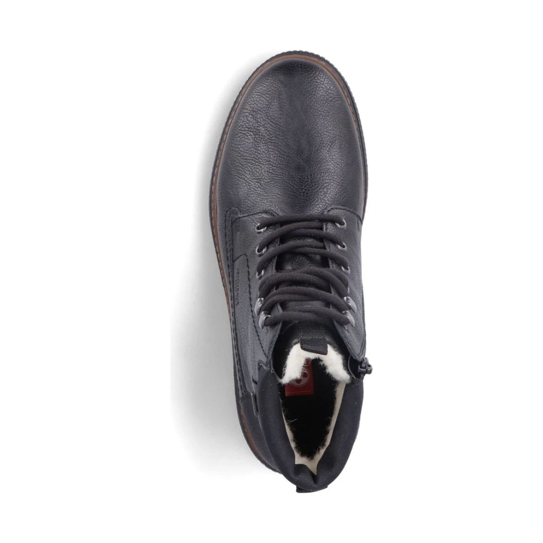 Rieker mens black casual closed booties | Vilbury London