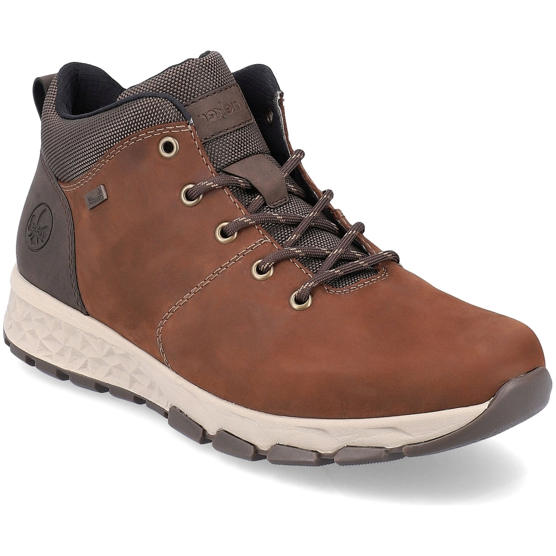 Rieker mens brown casual closed booties | Vilbury London