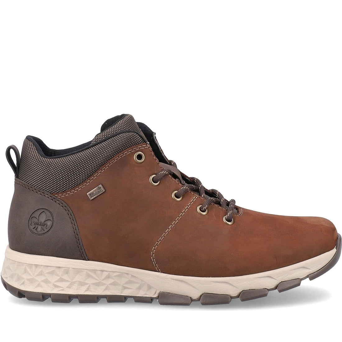 Rieker mens brown casual closed booties | Vilbury London