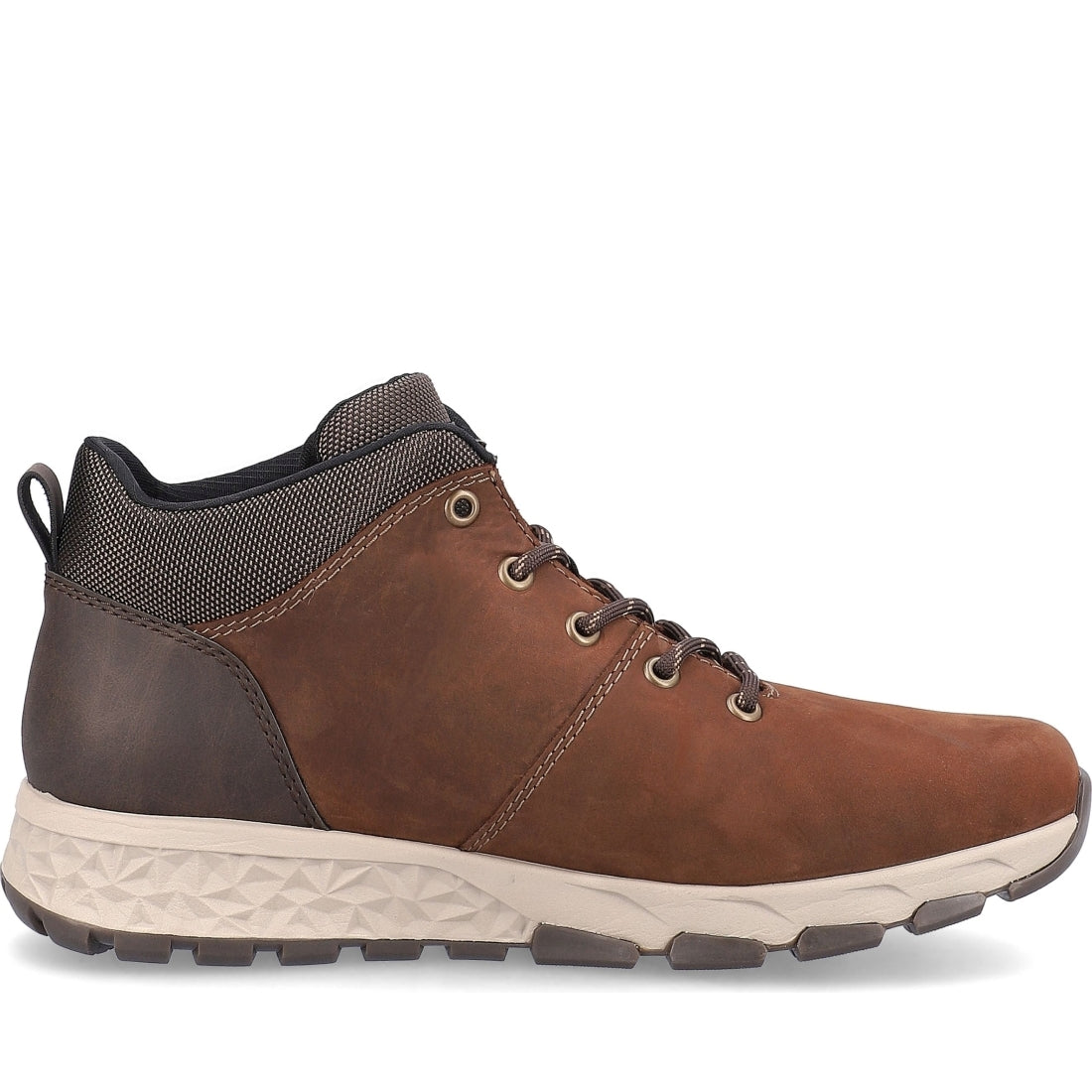 Rieker mens brown casual closed booties | Vilbury London