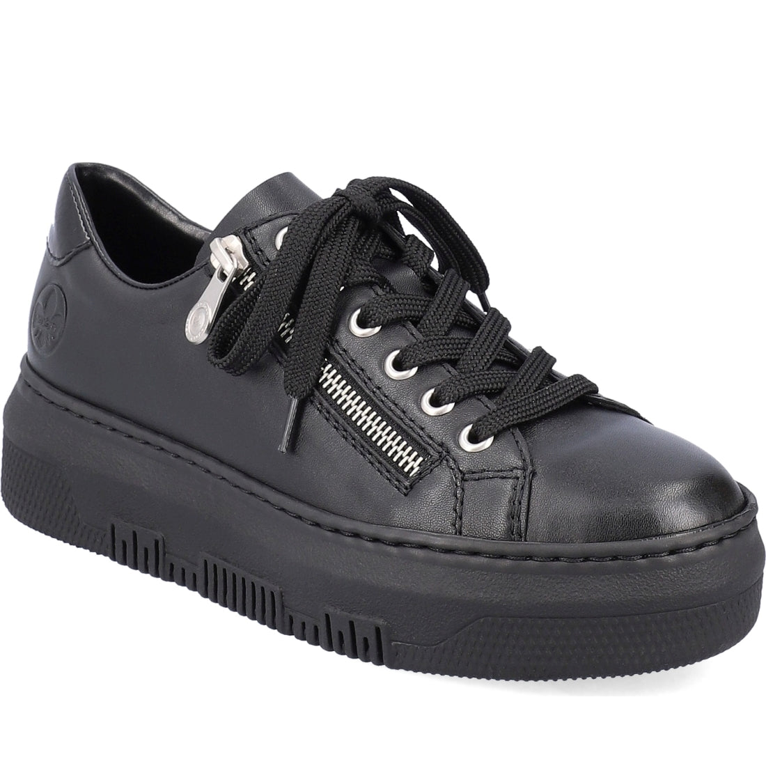 Rieker womens black casual closed sport shoe | Vilbury London