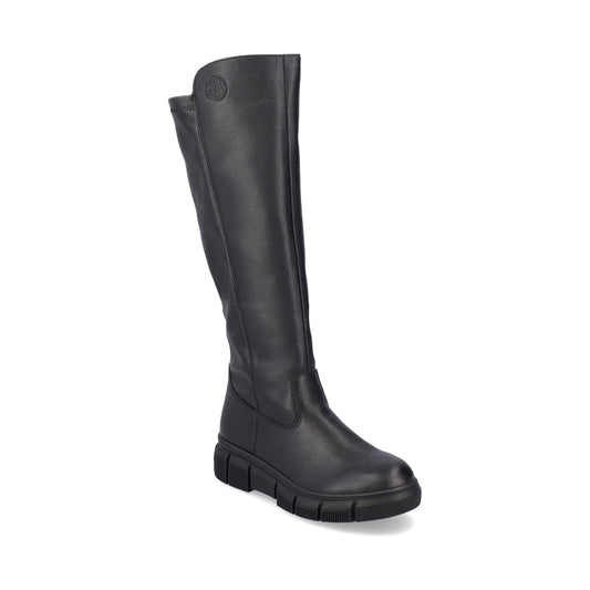 Rieker womens black casual closed boots | Vilbury London