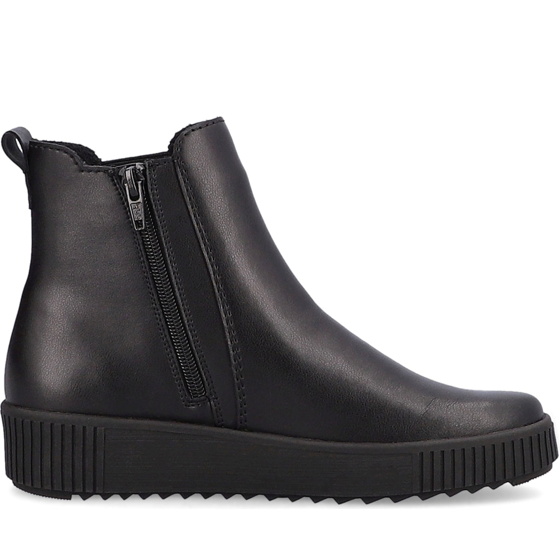 Rieker womens black casual closed booties | Vilbury London