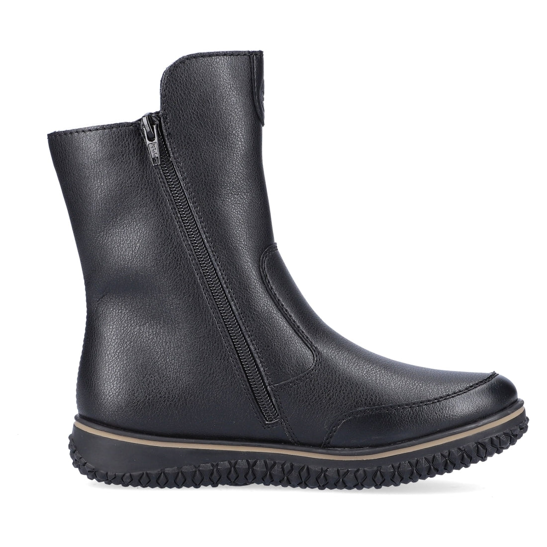 Rieker womens black casual closed booties | Vilbury London