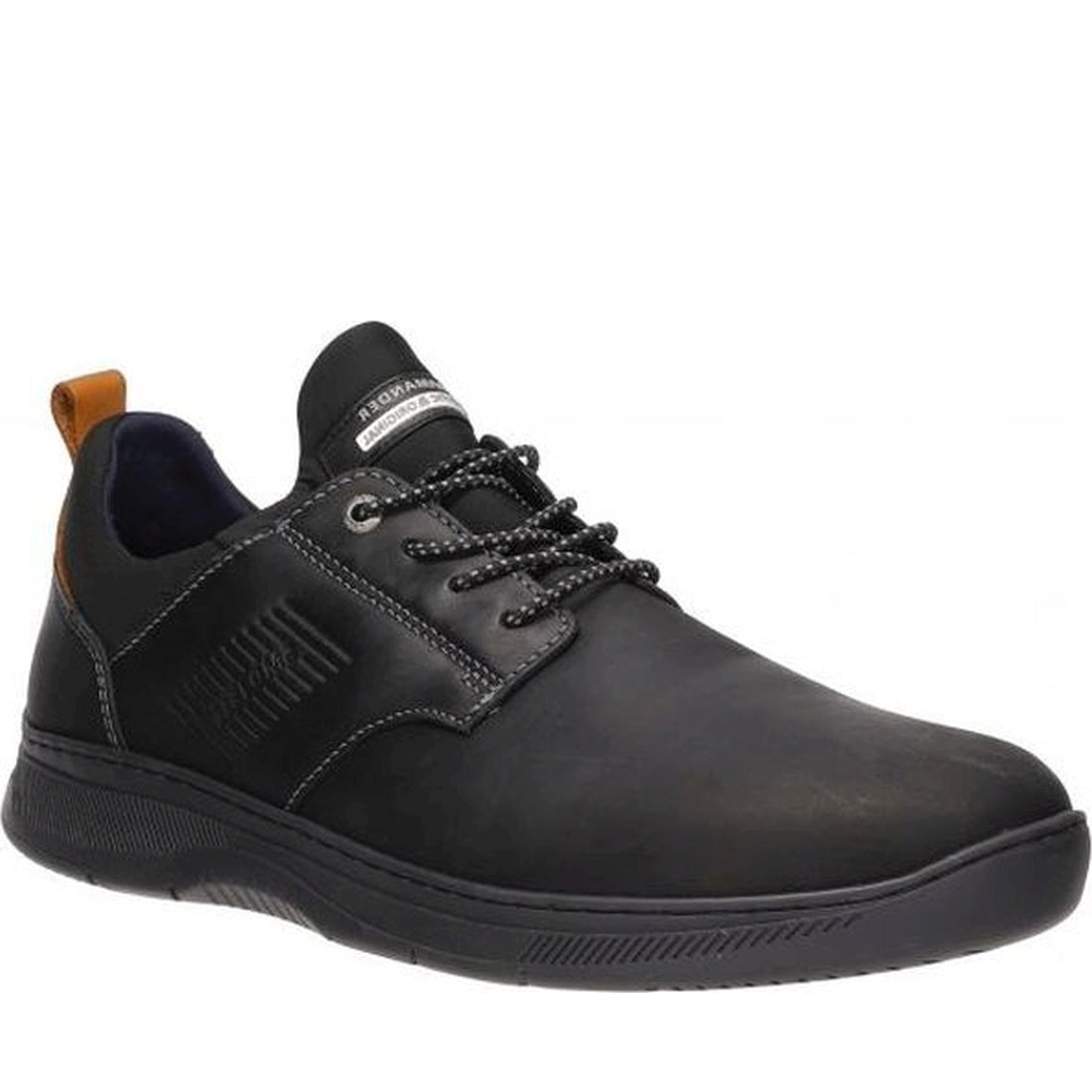 Salamander mens black porthos leisure trainers | Vilbury London