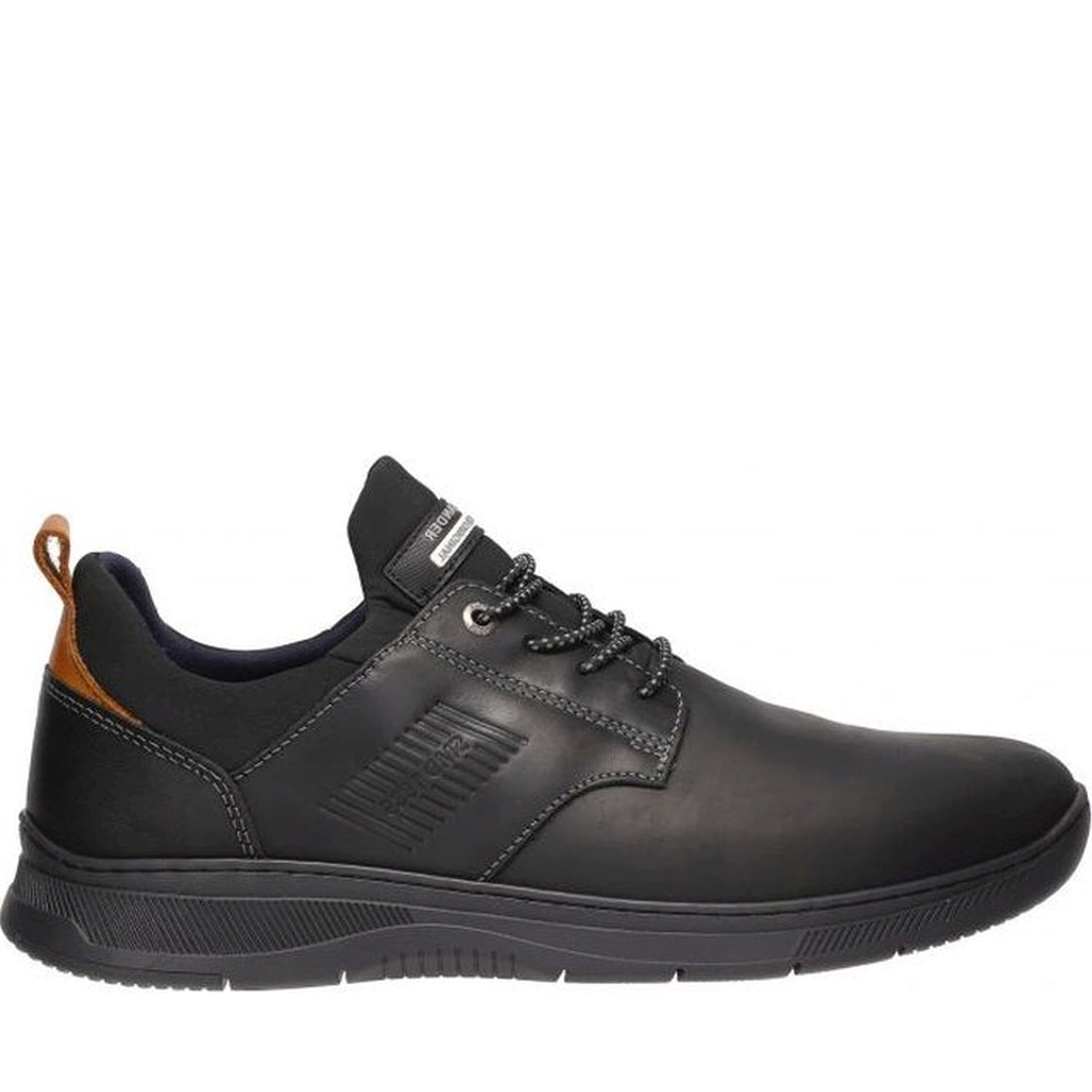 Salamander mens black porthos leisure trainers | Vilbury London