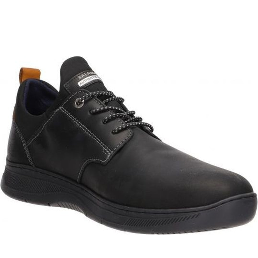 Salamander mens black porthos leisure trainers | Vilbury London