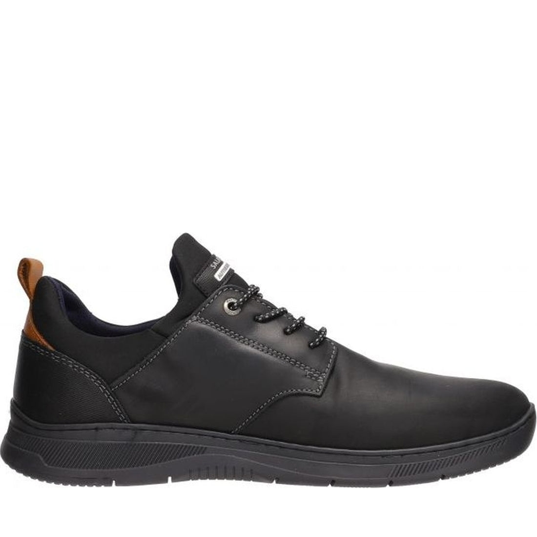 Salamander mens black porthos leisure trainers | Vilbury London