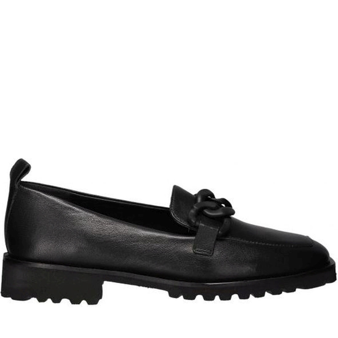 Salamander womens black gillia loafers | Vilbury London