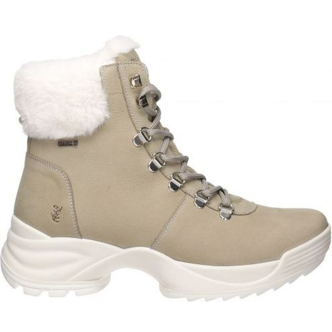 Salamander womens beige steffie goretex gtx warm boots | Vilbury London