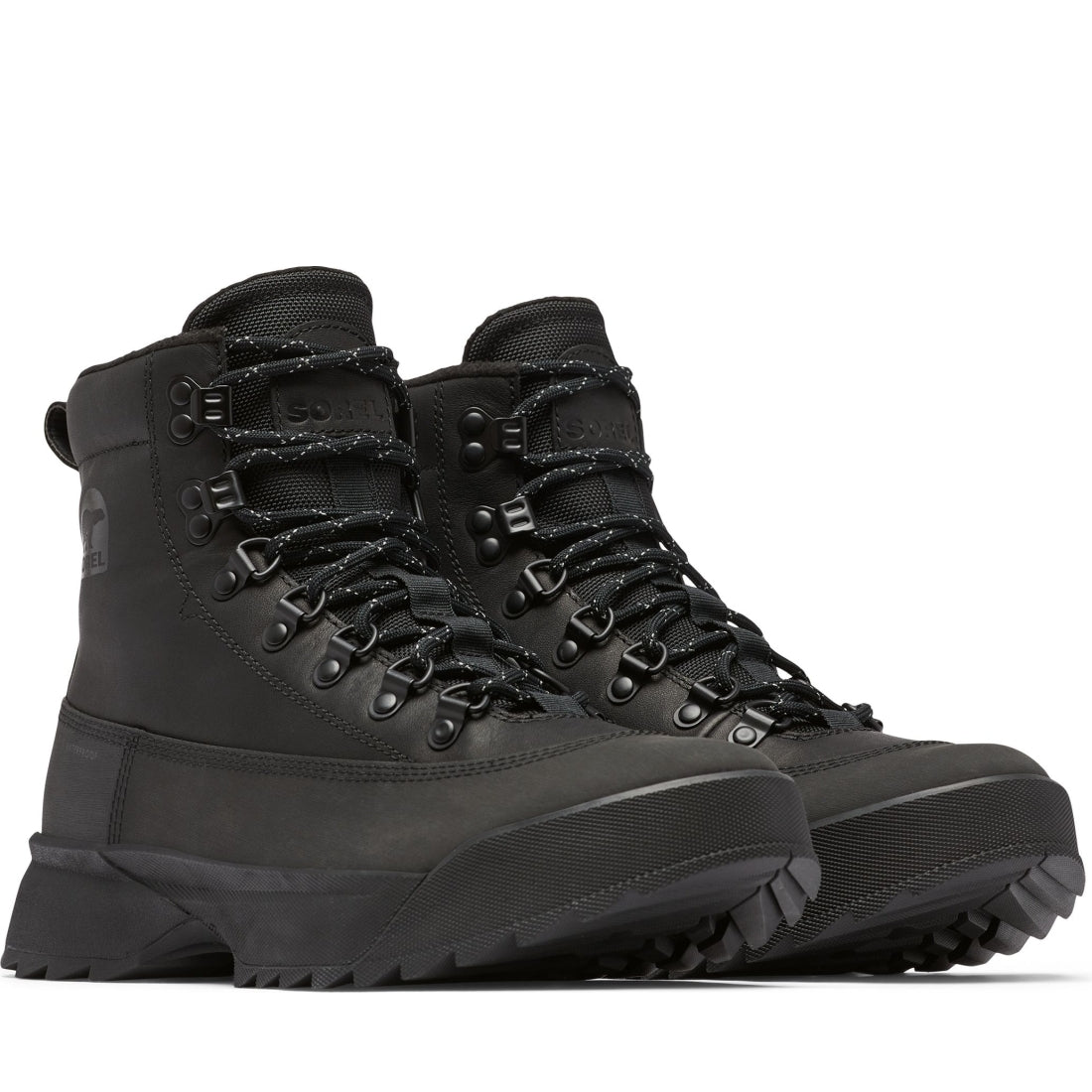 Sorel mens 010 black, black scout 87’ pro booties | Vilbury London