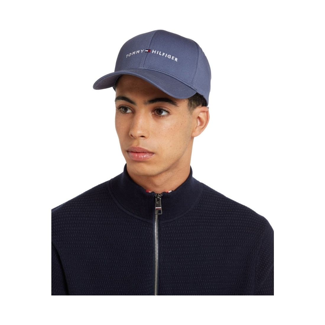 Tommy Hilfiger mens faded indigo skyline cap | Vilbury London