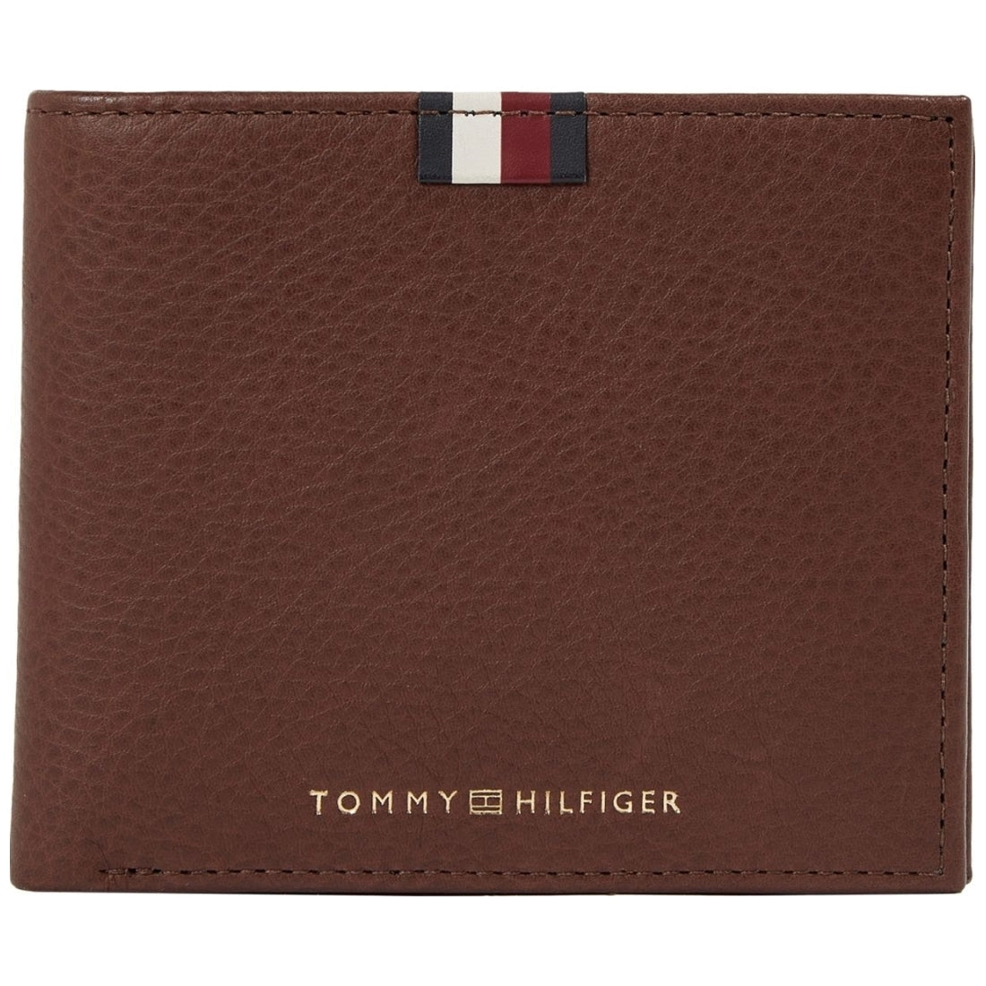 Tommy Hilfiger mens dark chestnut prem cc/coin wallets | Vilbury London