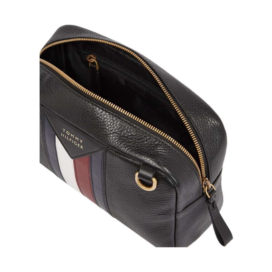 Tommy Hilfiger mens black prem washbag | Vilbury London