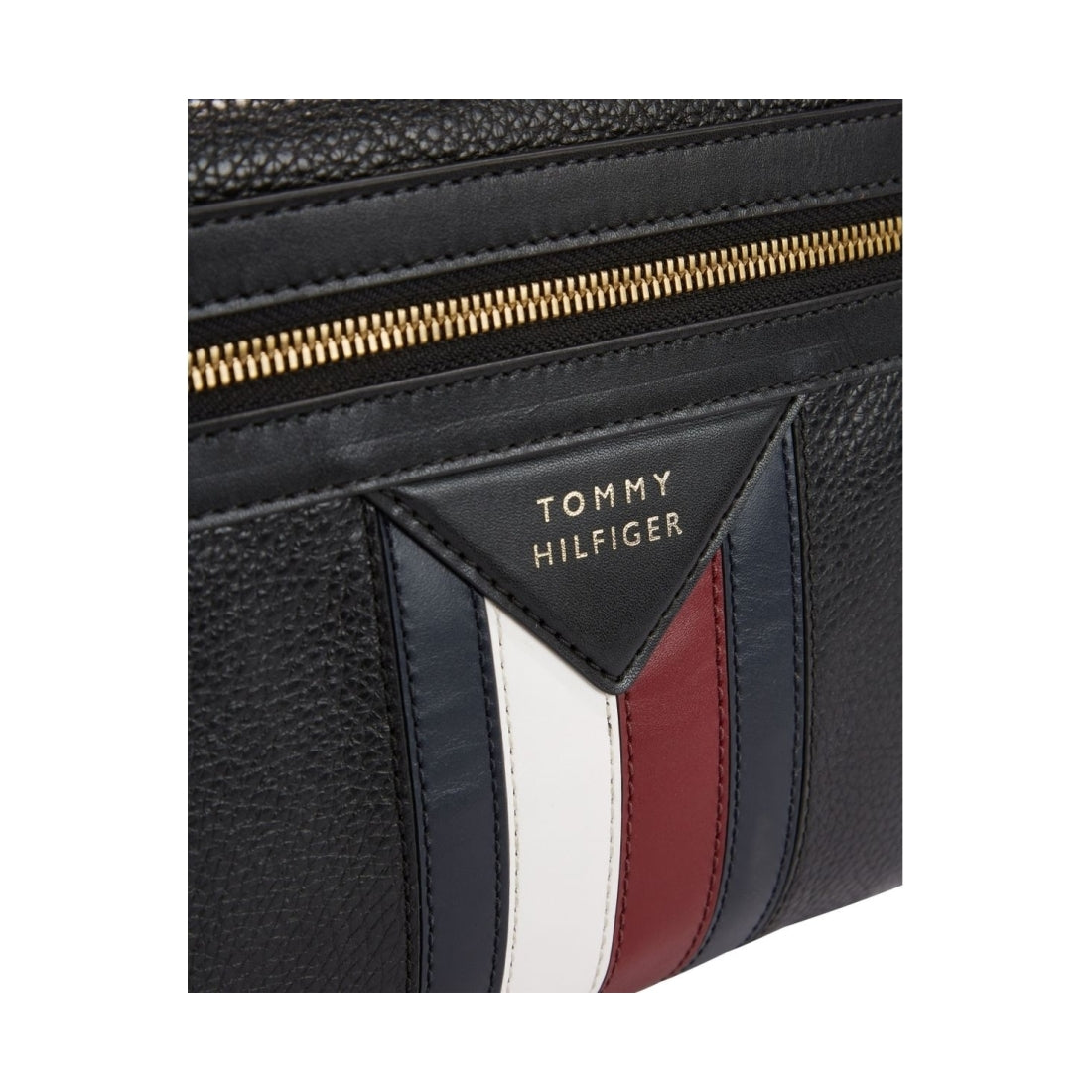 Tommy Hilfiger mens black premium backpack | Vilbury London