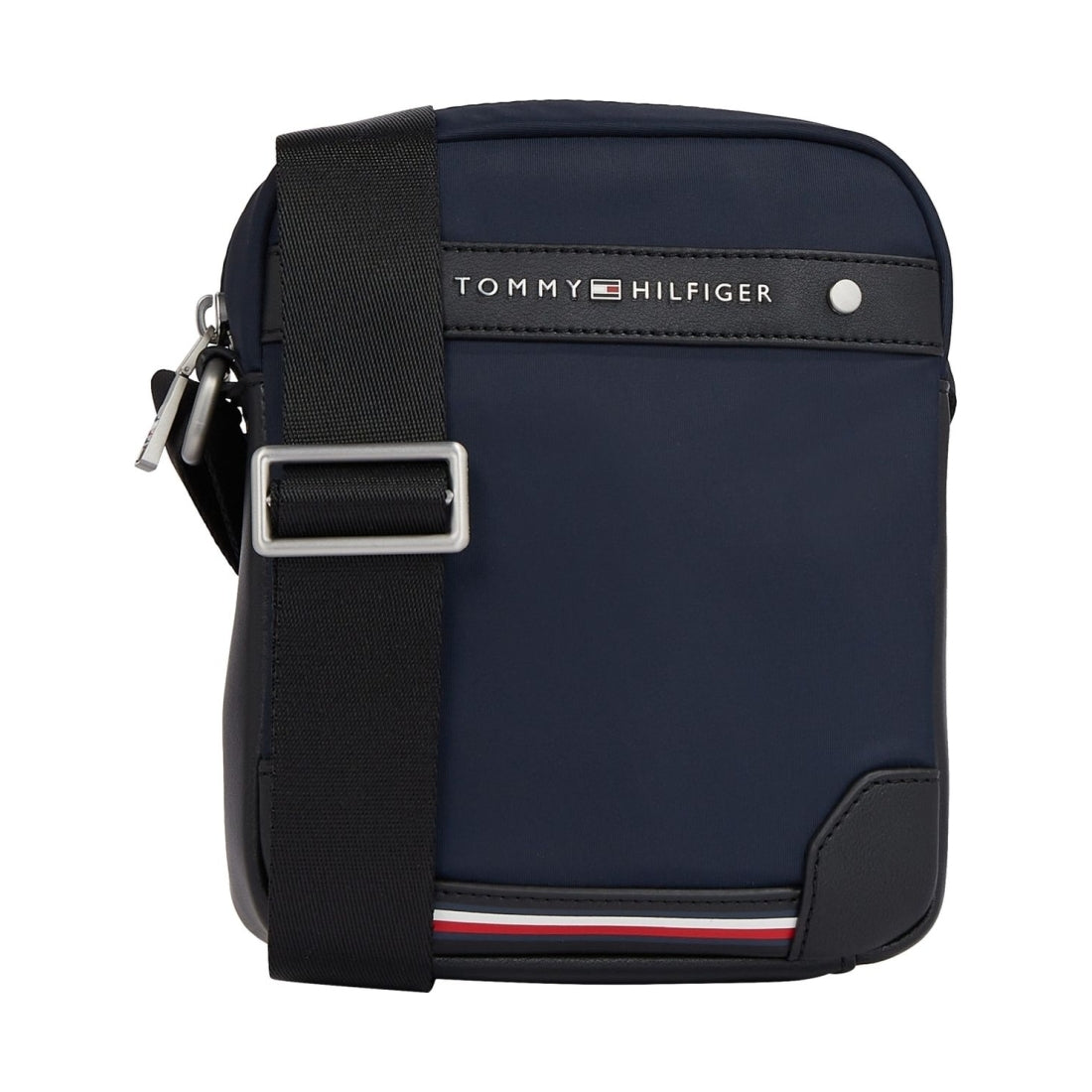 Tommy Hilfiger mens space blue central repreve mini reporter | Vilbury London