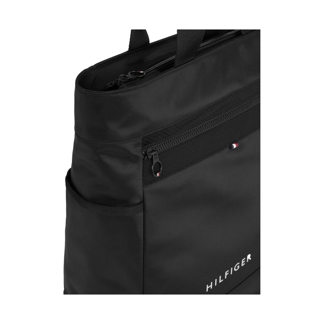 Tommy Hilfiger mens black skyline tote | Vilbury London