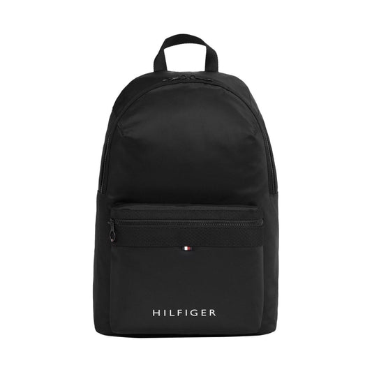 Tommy Hilfiger mens black skyline backpack | Vilbury London