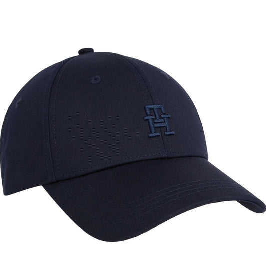 Tommy Hilfiger mens space blue monogram cap | Vilbury London