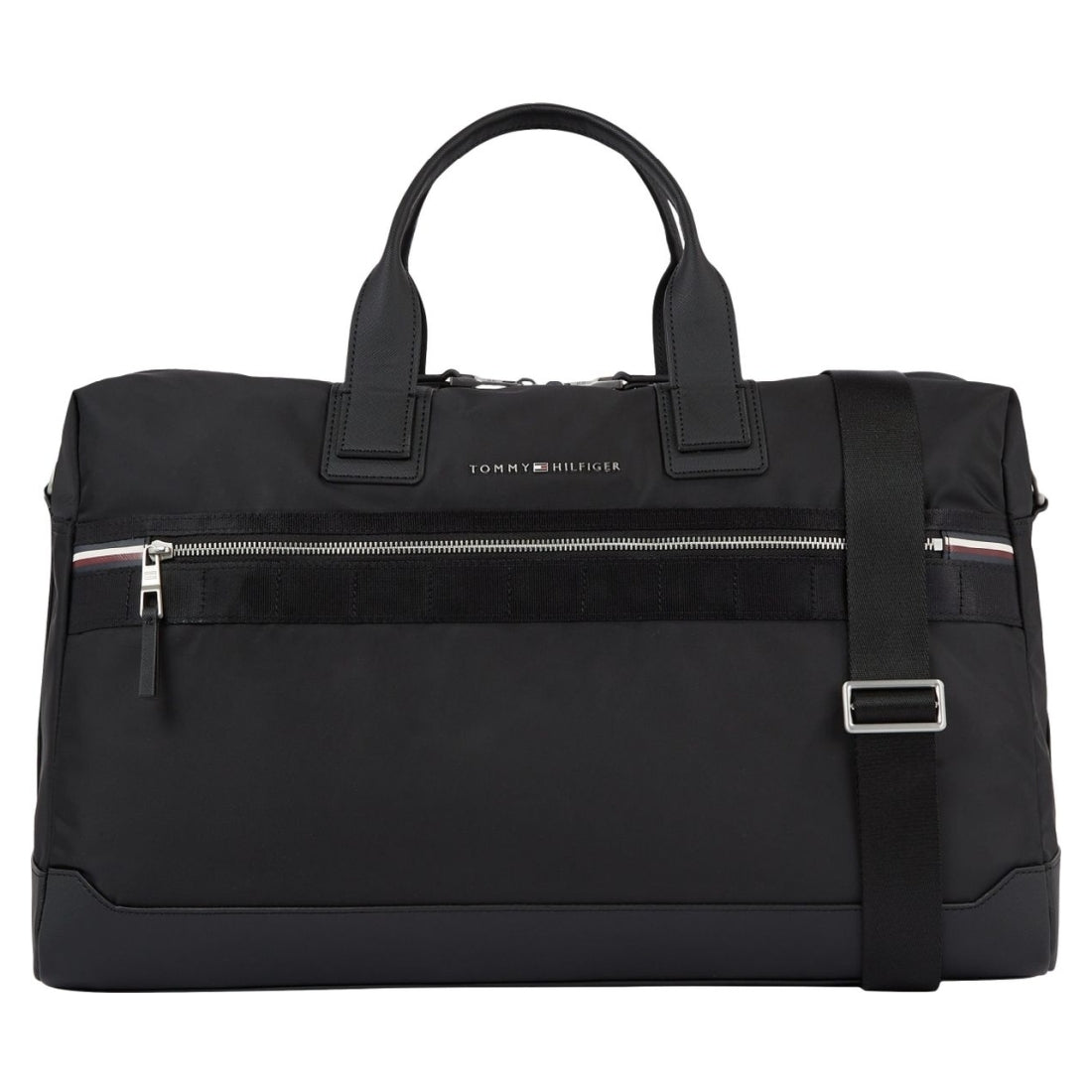 Tommy Hilfiger mens black elevated duffle | Vilbury London