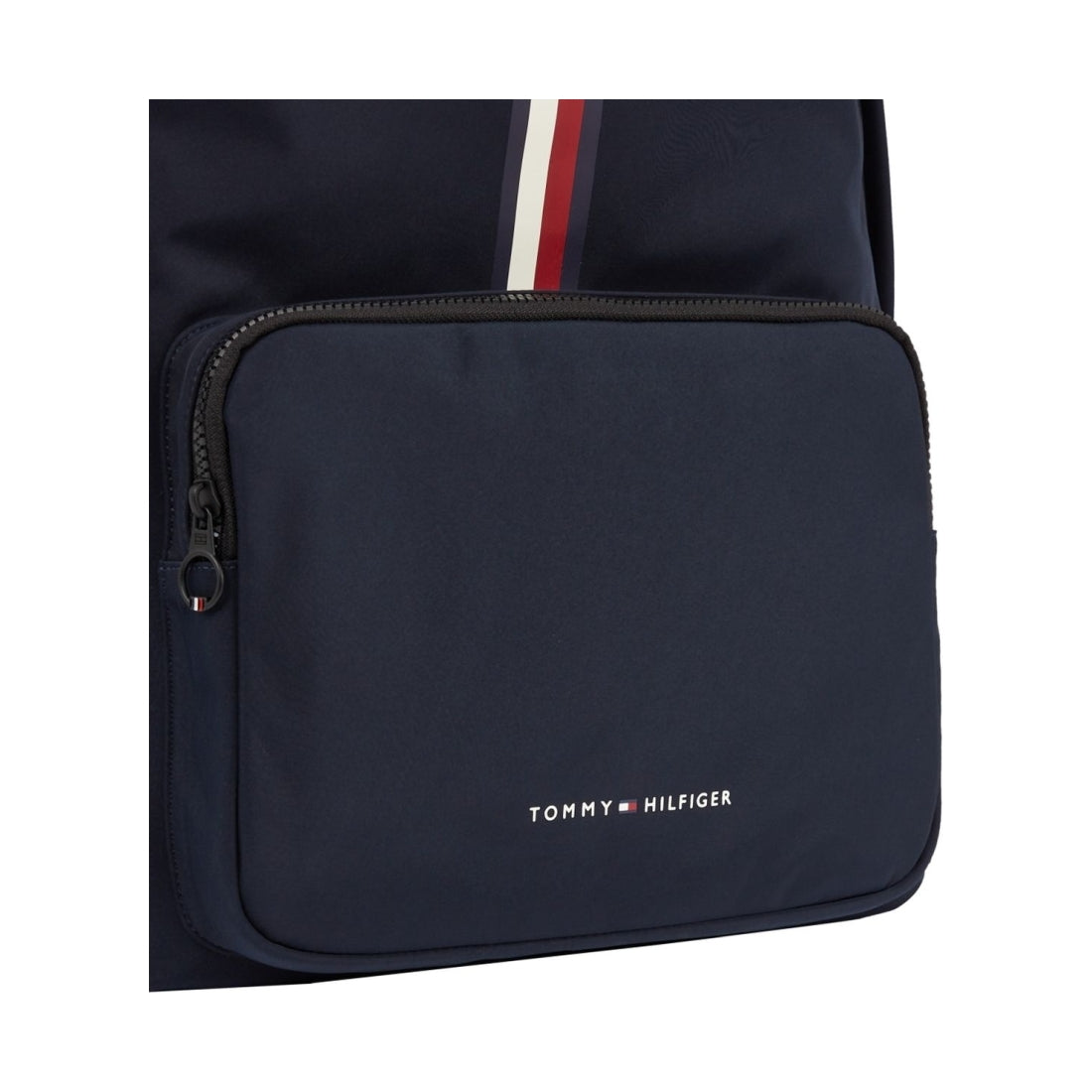 Tommy Hilfiger mens space blue skyline stripe backpack | Vilbury London