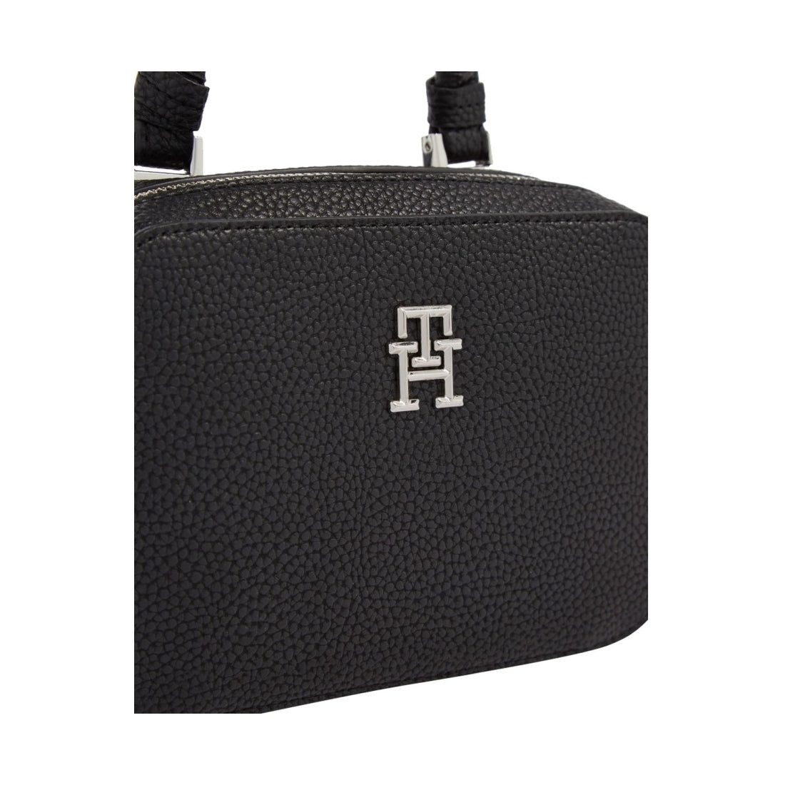 Tommy Hilfiger womens black emblem trunk crossbody | Vilbury London