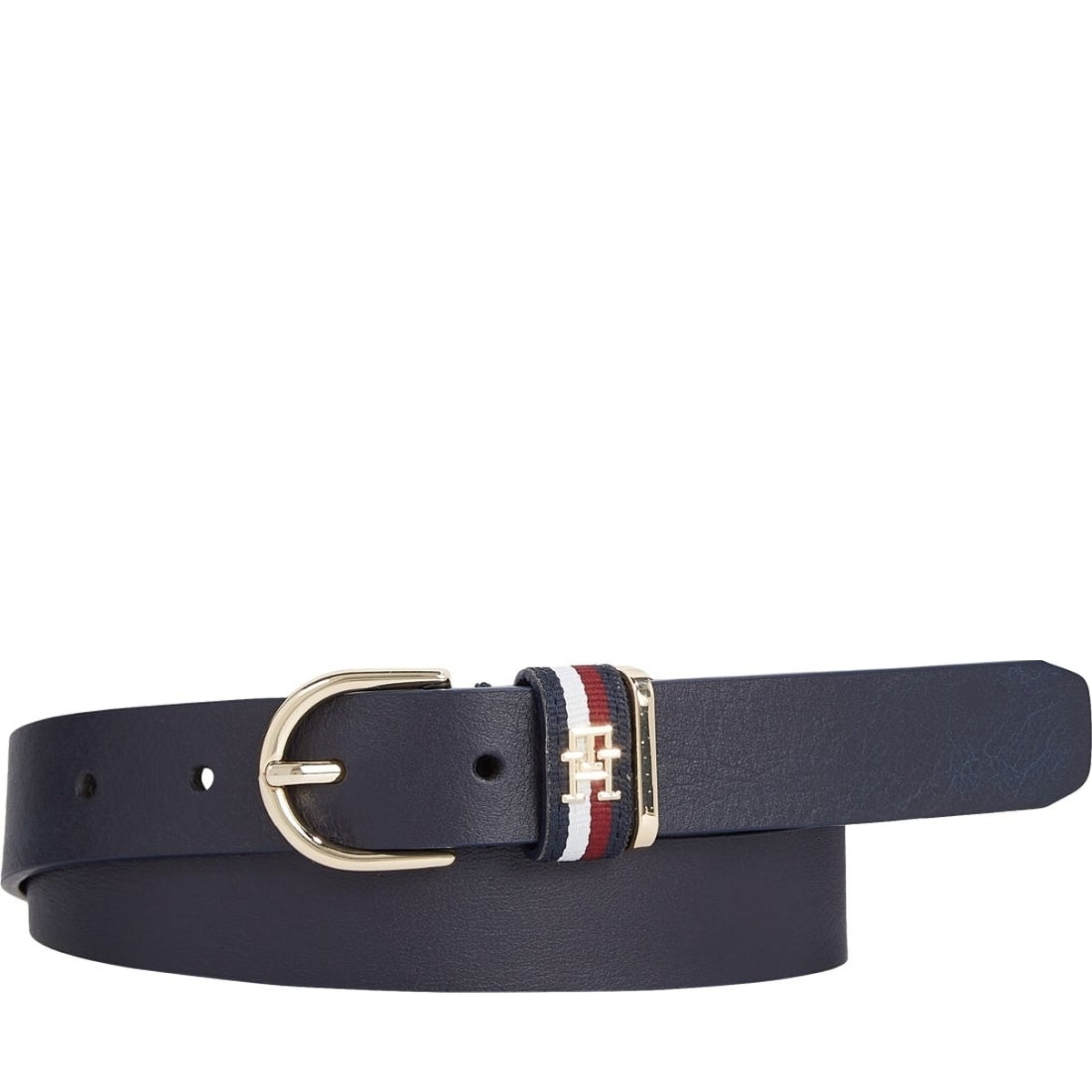 Tommy Hilfiger womens space blue timeless corp 2.5 belt | Vilbury London