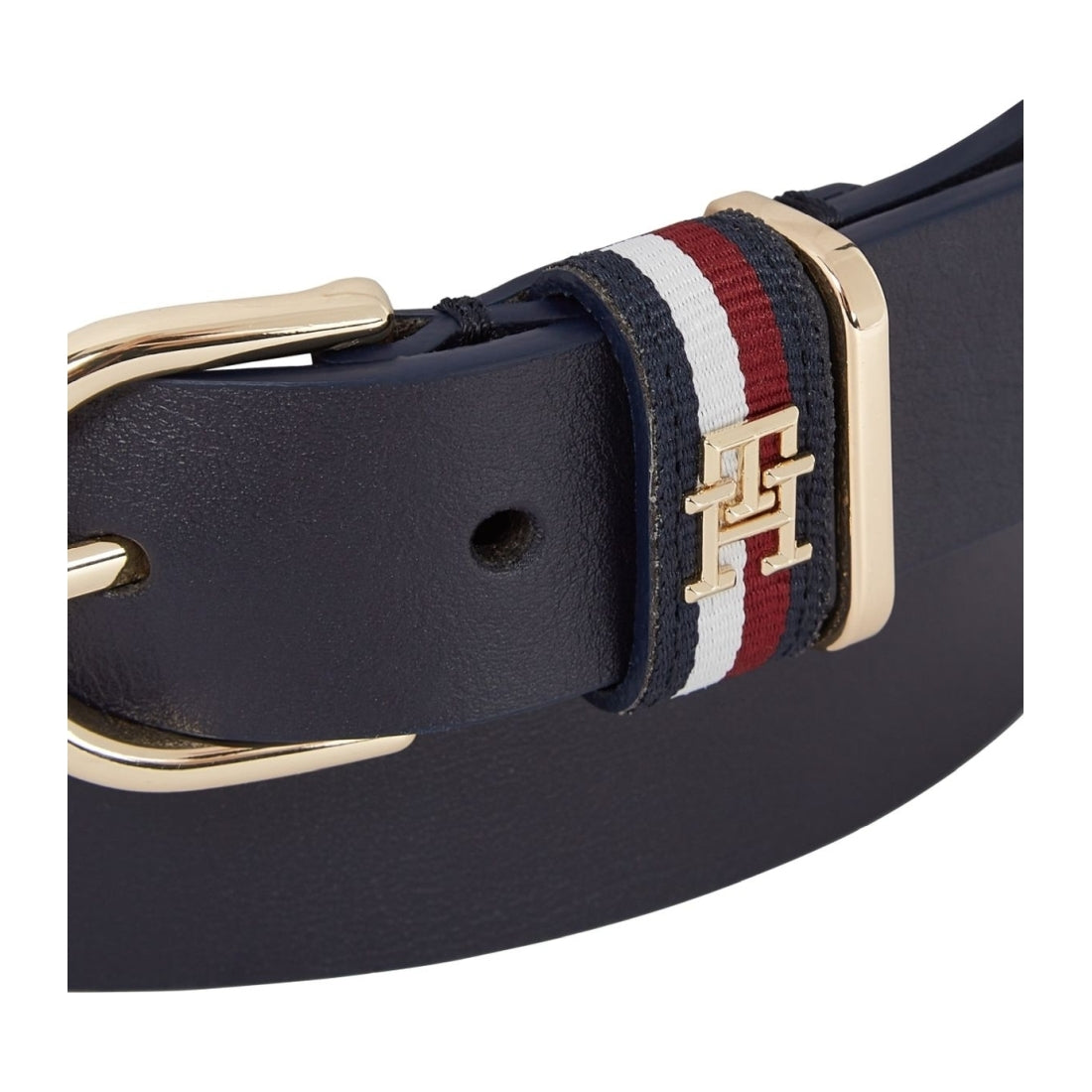 Tommy Hilfiger womens space blue timeless corp 2.5 belt | Vilbury London