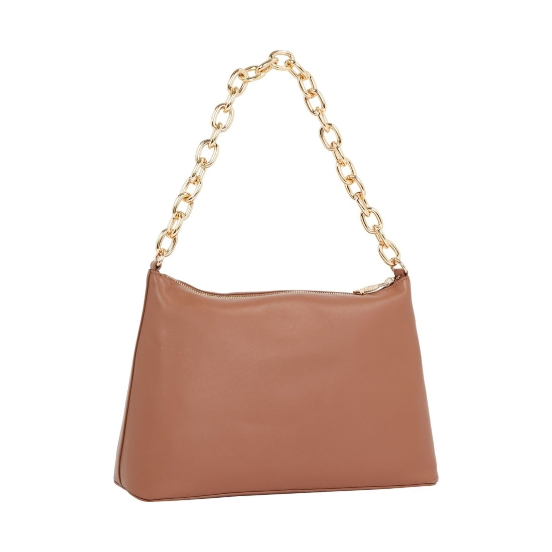 Tommy Hilfiger womens cognac casual chic shoulder bag | Vilbury London