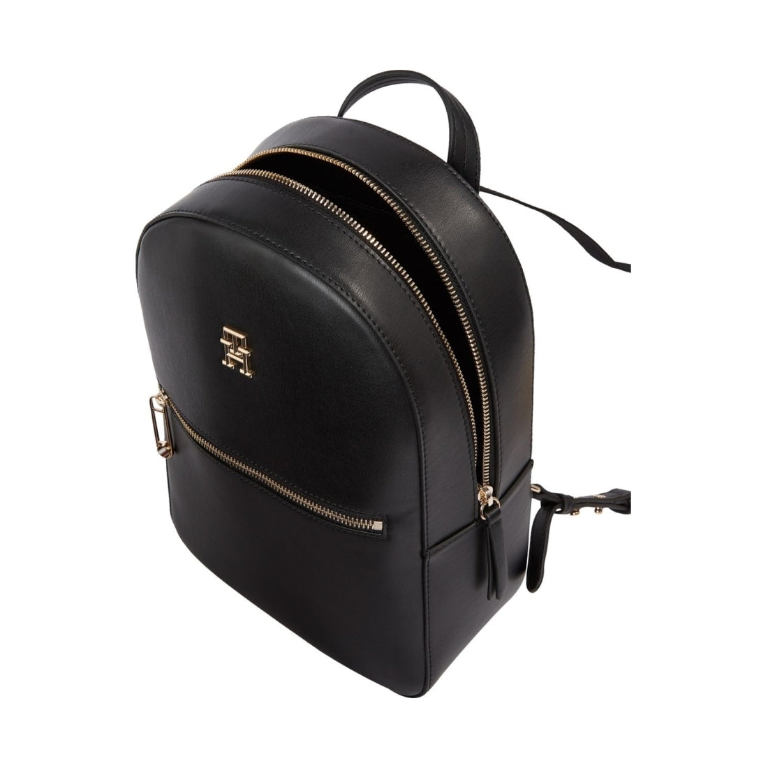 Tommy Hilfiger womens black iconic backpack | Vilbury London