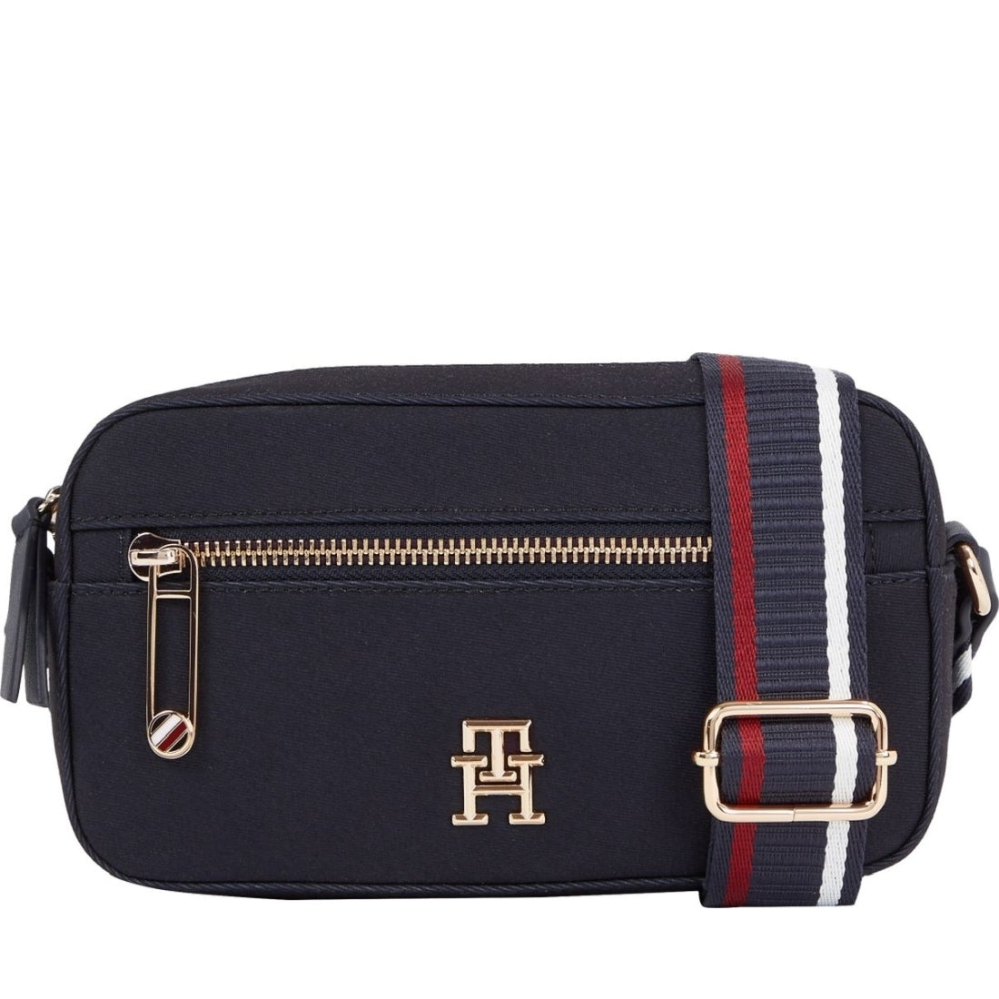 Tommy Hilfiger womens space blue iconic camera bag twill | Vilbury London