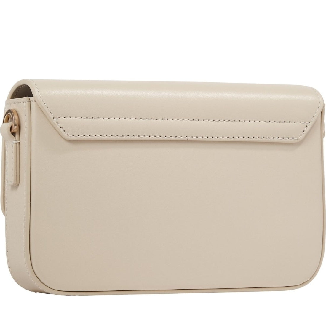 Tommy Hilfiger womens light sandalwood turnlock journee mono cross body bag | Vilbury London