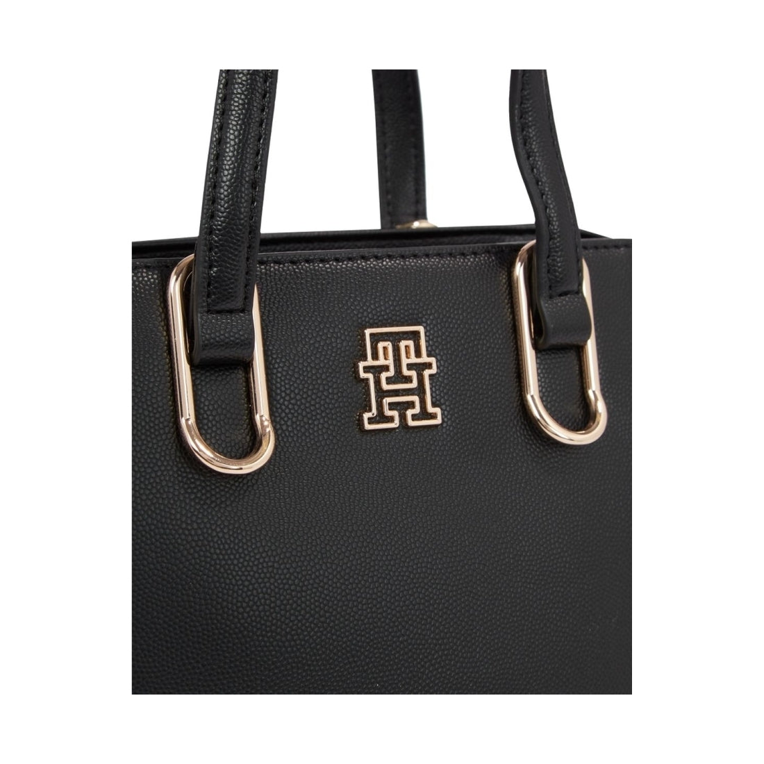 Tommy Hilfiger womens black timeless med tote | Vilbury London