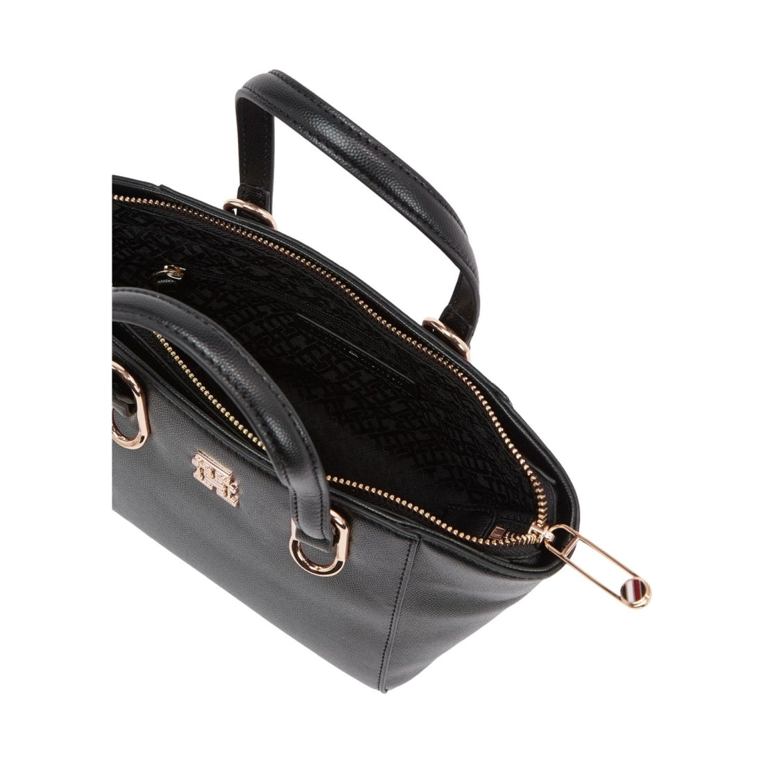 Tommy Hilfiger womens black timeless med tote | Vilbury London