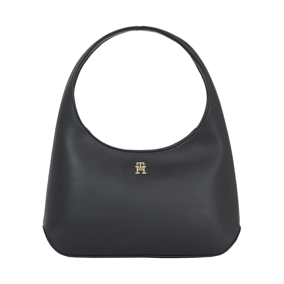 Tommy Hilfiger womens black staple shoulder bag | Vilbury London