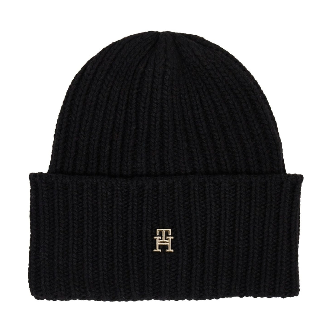 Tommy Hilfiger womens black limitless chic beanie | Vilbury London