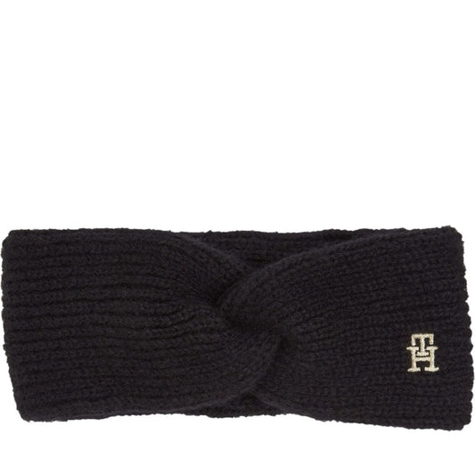 Tommy Hilfiger womens black timeless headband cap | Vilbury London