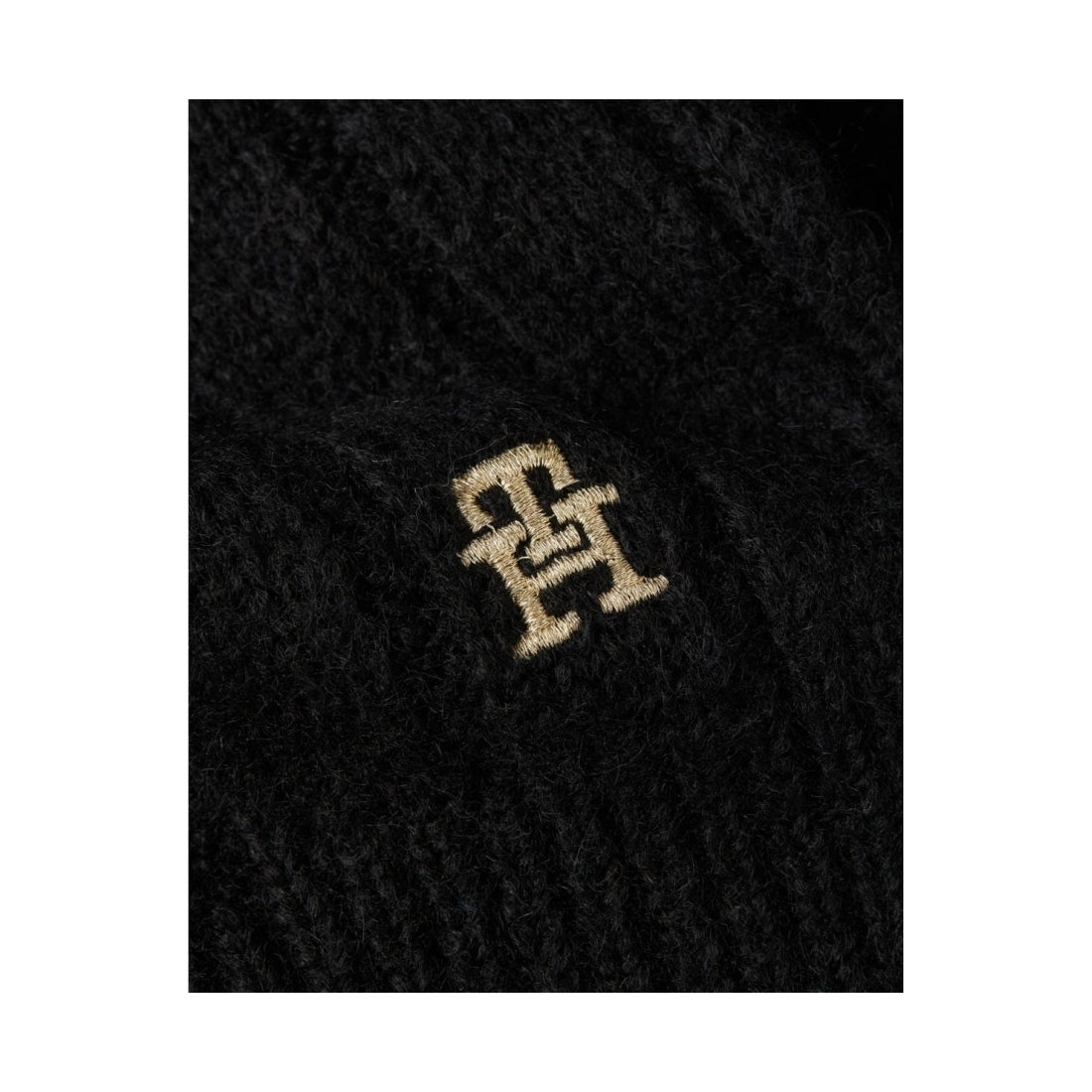 Tommy Hilfiger womens black timeless scarf | Vilbury London