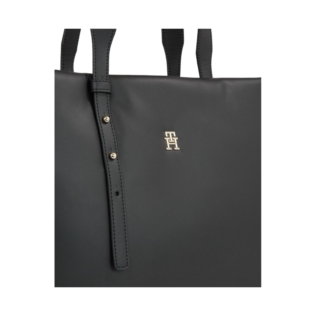 Tommy Hilfiger womens black soft tote | Vilbury London